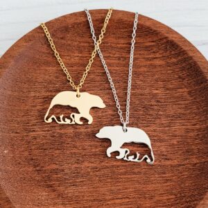 Bear & Cub Necklace