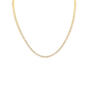 Diamond Tennis Necklace (Blank Plate)